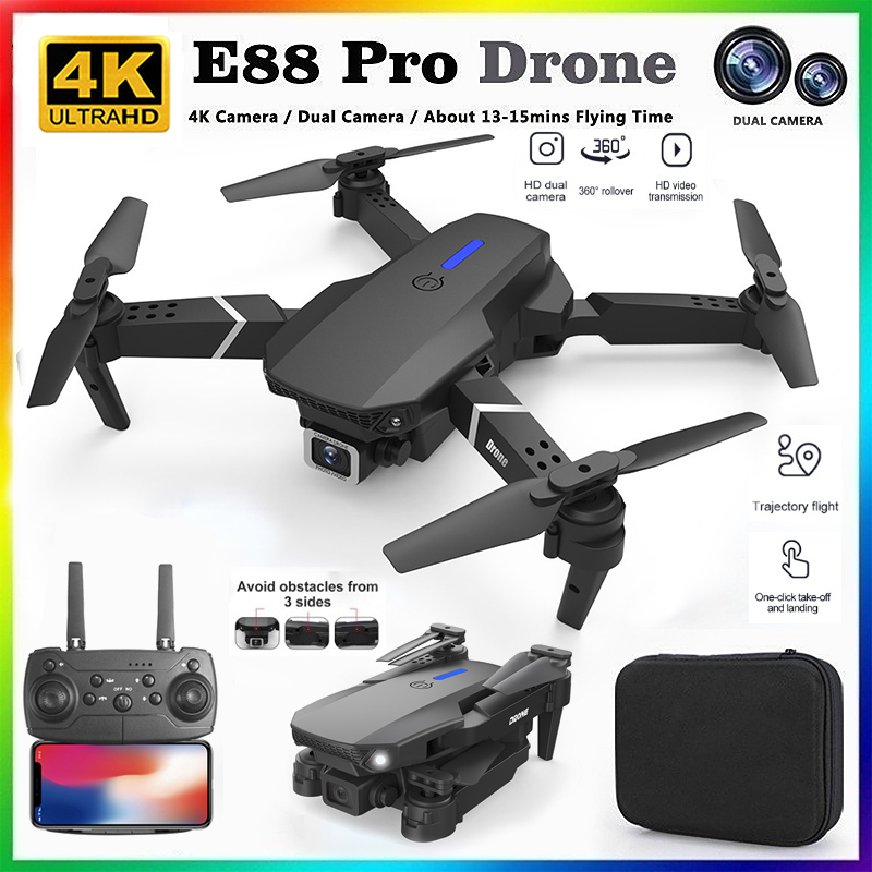 Drone Kit With Camera - 2026 신형 E88 프로페셔널 HD 4K
