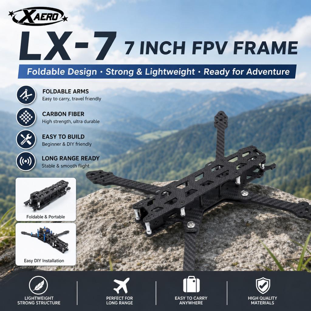 PAURC LX-7 접이식 7인치 FPV 프레임 - 장 - Drone Kit Octocopter 리뷰 및 가격